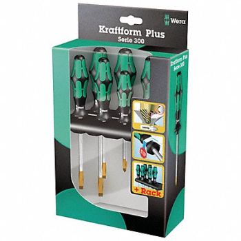 WERA Screwdriver Set Slotted/Phillips 6 pcs., 100V01
