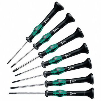 WERA Precision Screwdriver Set Sl/Ph 7 pcs., 100V09