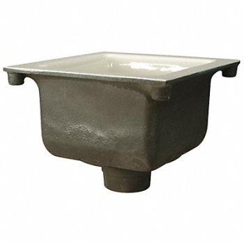 ZURN Floor Sink 3 In Pipe 12 x 12 x 6 In H, 6CUP7
