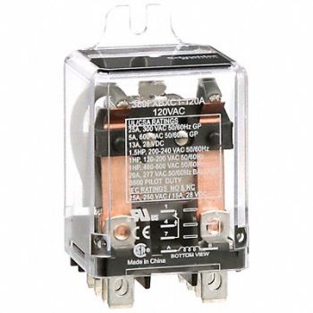 SCHNEIDER H8161 Enclosed Power Relay 8 Pin 120VAC DPDT, 6CUZ2