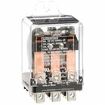 SCHNEIDER H8093 Enclosed Power Relay 3PDT 20A 120VAC, 6CUZ7