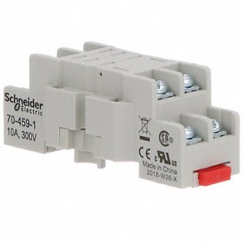 SCHNEIDER Rly Sockt Stndrd Squre 8 Pin Scrw Clamp, 6CVD3