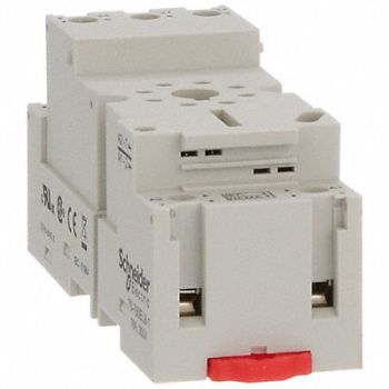 SCHNEIDER Relay Socket Finger Safe Octal 8 Pin 16A, 6CVE1