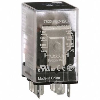 SCHNEIDER H8016 Gen Purpose Relay 8 Pin Square 120VAC, 6CVZ9