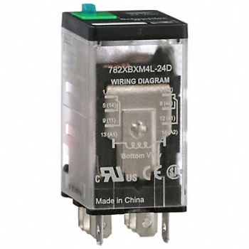 SCHNEIDER H8013 Gen Purpose Relay 8 Pin Square 24VDC, 6CWC3