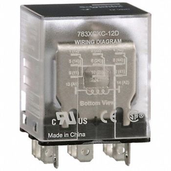 SCHNEIDER H8029 Gen Purpose Relay 11 Pin Square 12VDC, 6CWG5