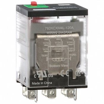 SCHNEIDER H8027 Gen Purpose Relay 11 Pin Square 120VAC, 6CWH4