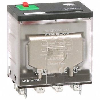 SCHNEIDER H8036 Gen Purpose Relay 14 Pin Square 24VAC, 6CWK2
