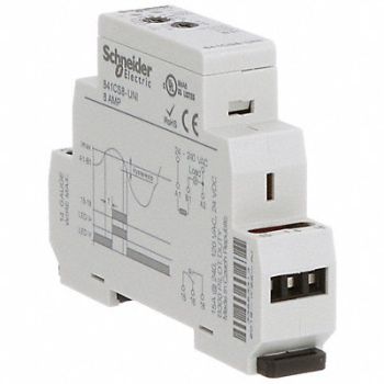 SCHNEIDER Current Sensing Relay 0.8to8A 24to240VAC, 6CWU3
