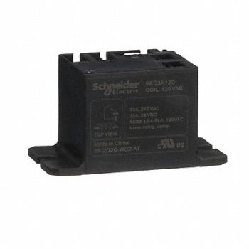 SCHNEIDER H8130 Enclosed Power Relay 4Pin 120VAC SPST-NO, 6CWY6