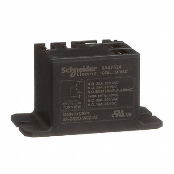 SCHNEIDER H8128 Enclosed Power Relay 5 Pin 24VAC SPDT, 6CWZ2
