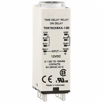 SCHNEIDER H7849 Time Delay Relay 12VDC 5A DPDT 0.1 sec., 6CXC1