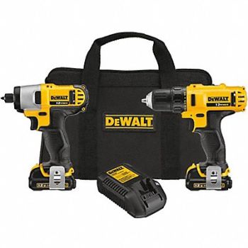DEWALT Cordless Combination Kit 2 Tools 12V DC, 6CXN9