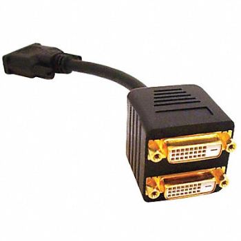 MONOPRICE CPU Cord Splitter DVI-D M (2)DVI-D F, 6CZP1