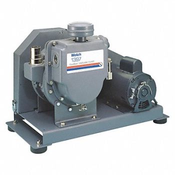 WELCH Vacuum Pump 1 hp 1 Phase 115/230V AC, 6D733