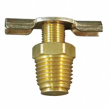 ANDERSON METALS Drain Cock Brass MNPT 1/4 In, 6D910