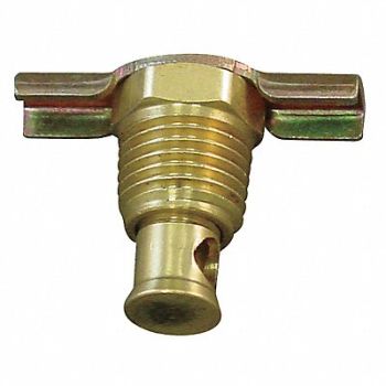 ANDERSON METALS Drain Cock Brass MNPT 3/8 In, 6D911