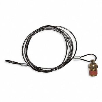 CONTROL DEVICES Drain Pull Valve 1/4 NPT Inet 200 PSI, 6D913