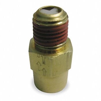 CONTROL DEVICES Check Valve 1/4 (F)NPT Inlet 1-7/16 L, 6D917