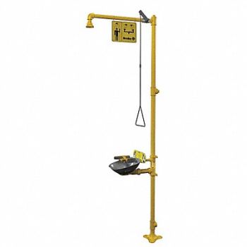 BRADLEY Drench Shower With Face Wash Yellow, 6DGX5