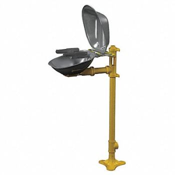BRADLEY Eye/Face Wash Station Ped SS 15-1/2 W, 6DGY9