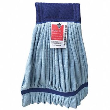 TOUGH GUY Wet Mop Blue Microfiber, 6DML3