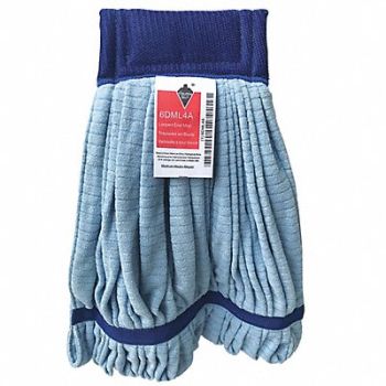 TOUGH GUY Wet Mop Blue Microfiber, 6DML4