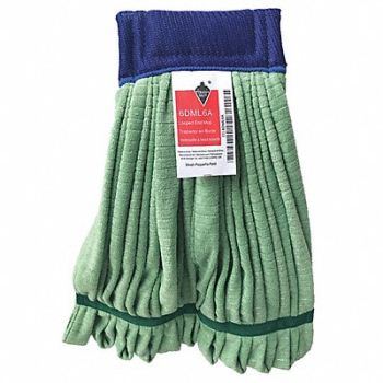 TOUGH GUY Wet Mop Green Microfiber, 6DML6