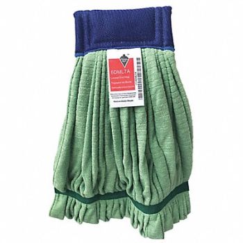TOUGH GUY Wet Mop Green Microfiber, 6DML7