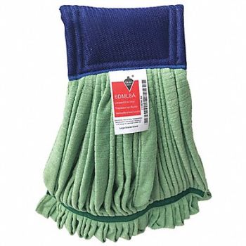 TOUGH GUY Wet Mop Green Microfiber, 6DML8