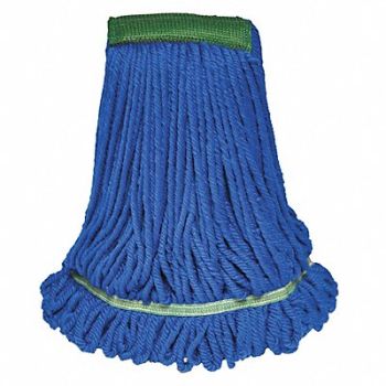 TOUGH GUY Mop Head Blue Microfiber, 6DML9
