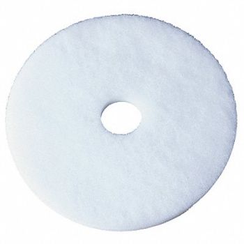 TOUGH GUY Floor Pad 20 In White PK5, 6DNA8