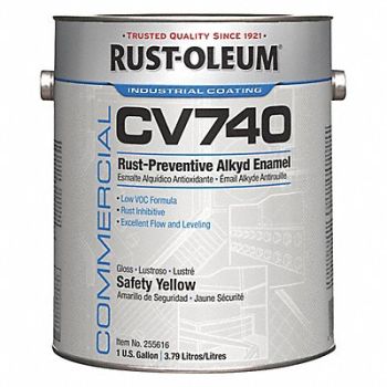 RUST-OLEUM H7178 1 GAL 100 VOC DTM Alkyd Safety Yellow, 6DNX1