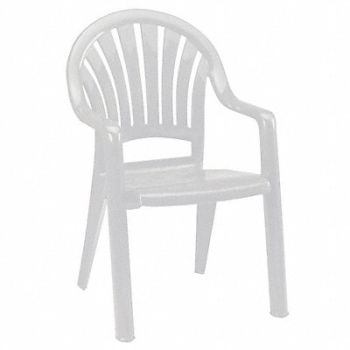 GROSFILLEX Armchair Fanback White, 6DVG9