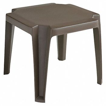 GROSFILLEX Side Table Low 17 In Bronze Mist, 6DVK0