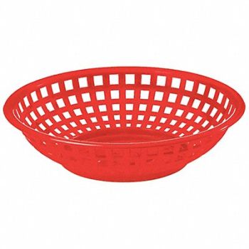TABLECRAFT PRODUCTS COMPANY Basket Round Red PK36, 6DVN7