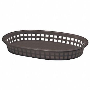 TABLECRAFT PRODUCTS COMPANY Platter Basket Oval Black PK36, 6DVP0