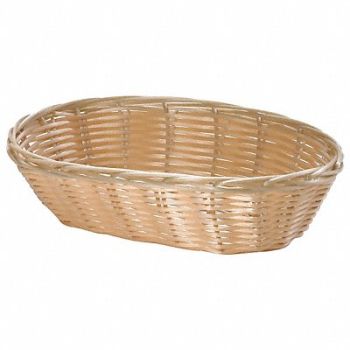 TABLECRAFT PRODUCTS COMPANY Handwoven Basket Oval Natural PK12, 6DVP9