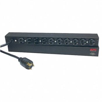 APC BY SCHNEIDER ELECTRIC PDU 20A 10 Outlet 12 ft Black, 6ECK5