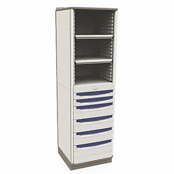 METRO SpplyCab Taupe Plymr 23.4 x72.5 x21.5, 6EJJ6