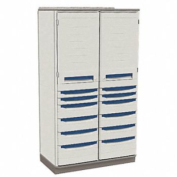 METRO SpplyCab LtTaupe Plymr 23.4 x72.5 x41.3, 6EJJ8
