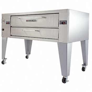 BAKERS PRIDE Gas Deck Oven Single W 84, 6EKU9