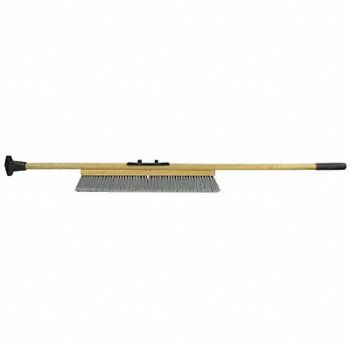 TOUGH GUY Push Broom 60 in Handle L 24 in Face, 6ENP4