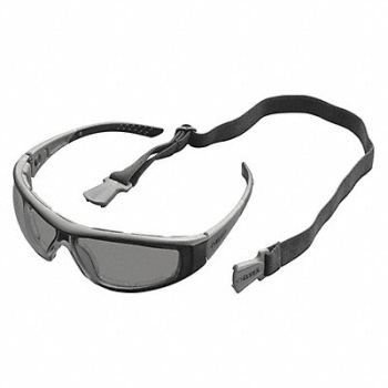 ELVEX Safety Glasses Gray, 6ENR9