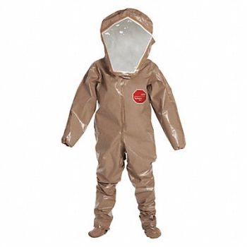 DUPONT Encapsulated Suit B Rear Entry XL PK6, 6EPA8