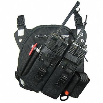 COAXSHER DR-1 Commander Dual Radio Chest Harness, 6EPX8