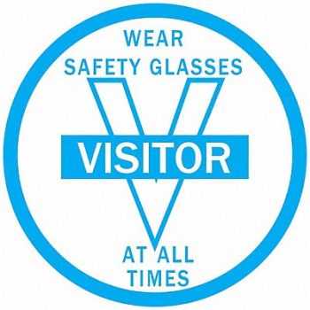 BRADY Hard Hat Emblem Label English PK4, 6EW67