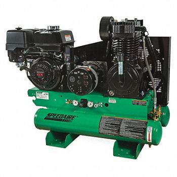 SPEEDAIRE Stationary Air Compr/Generator 2 Stage, 6EWK4