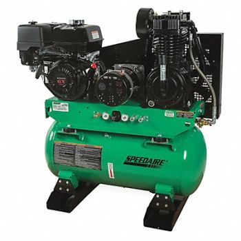 SPEEDAIRE Stationary Air Compr/Generator 2 Stage, 6EWK5
