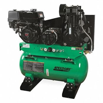 SPEEDAIRE Stationary Air Compr/Generator 2 Stage, 6EWK6